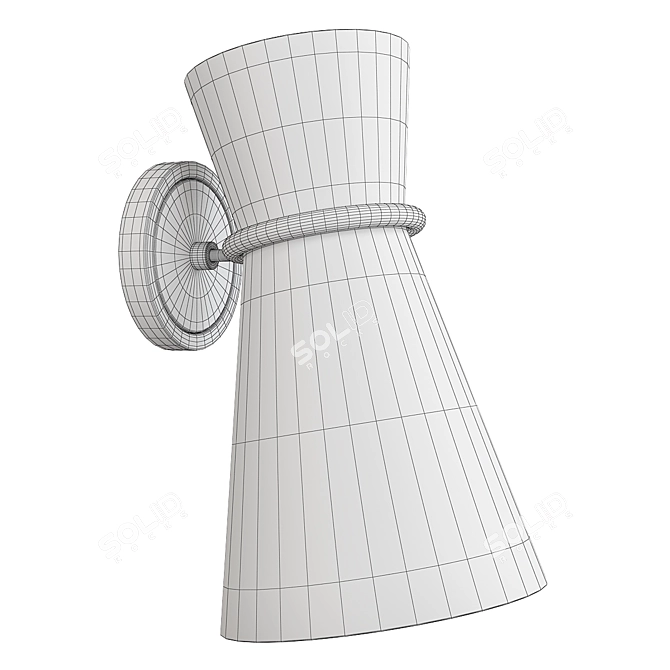 Modern Pivoting Sconce Light 3D model image 2