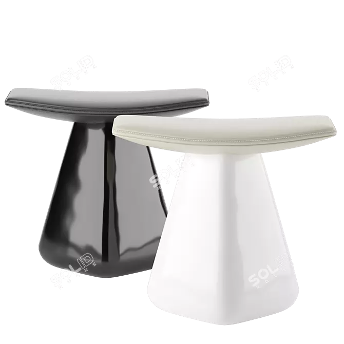 Delcourt's Dam Stool: Modern Elegance 3D model image 1