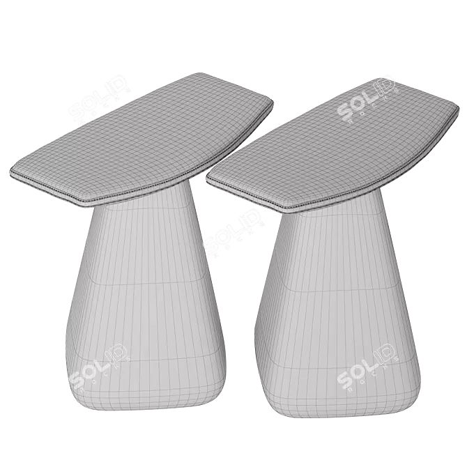 Delcourt's Dam Stool: Modern Elegance 3D model image 3