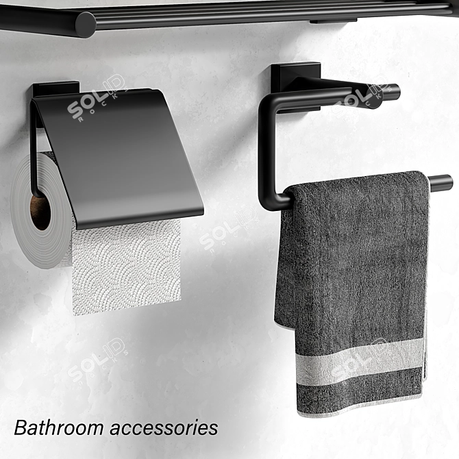 Versatile Bathroom Essentials Set 3D model image 5