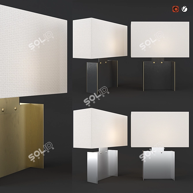 Elegant Beam Accent Lamp 3D model image 4