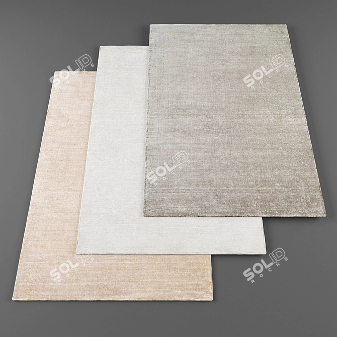 High Resolution Random Rug Set 3D model image 1