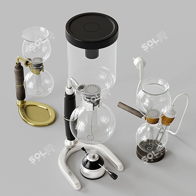 Gabet Vacuum Coffee Maker 3D model image 4