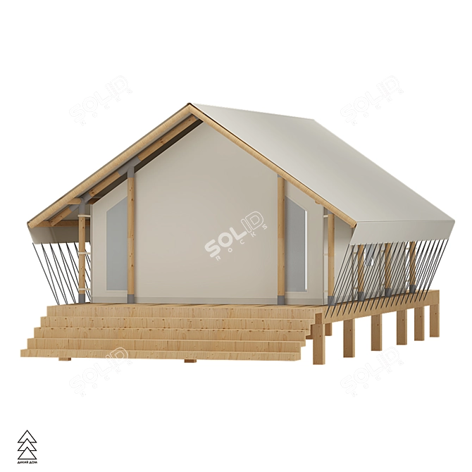 Wild House Safari Tent "South" - Ultimate Glamping Experience 3D model image 3