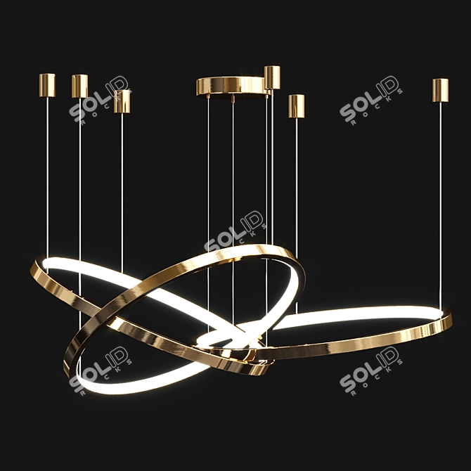 Elegance Illuminated: Lexington Chandelier 3D model image 3