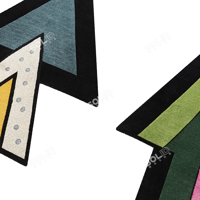 Luxury Archer Collection Rugs 3D model image 3