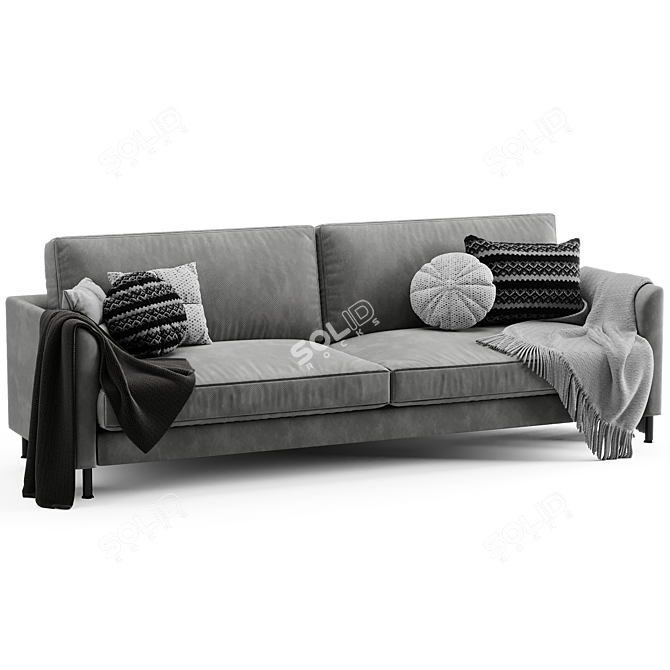 Boconcept Indivi Sofa: Contemporary Comfort & Style 3D model image 3