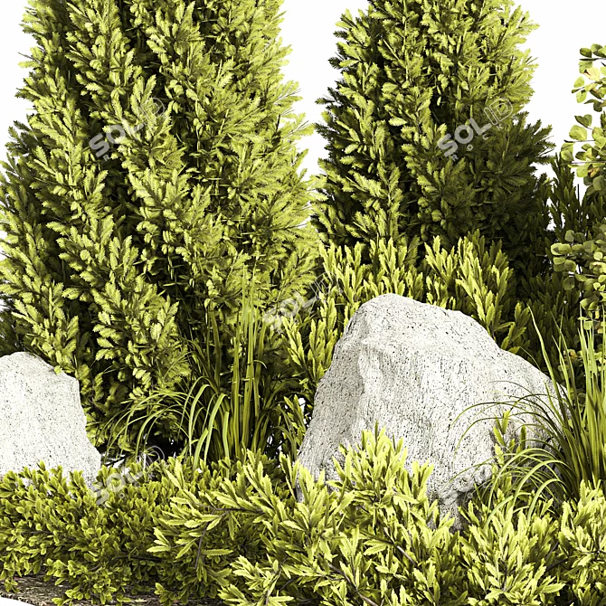 Outdoor Plant Set 06: Stylish & Versatile 3D model image 3