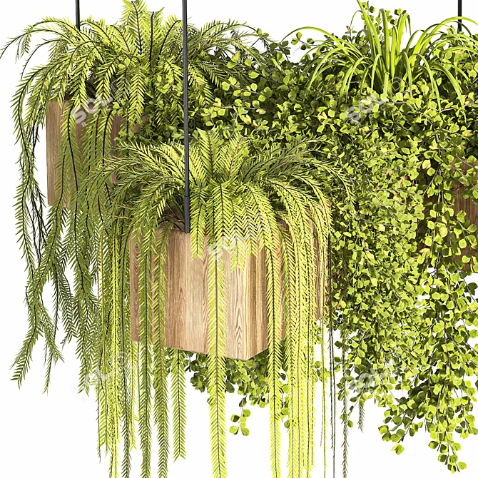 Modern Plant Stand: Compact and Stylish 3D model image 5