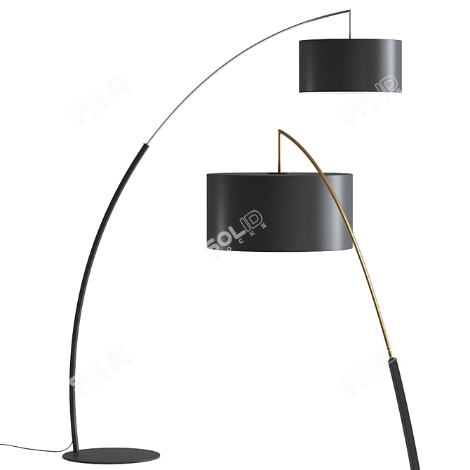 Ligne Roset DIMENSIONS Metal Floor Lamp 3D model image 1