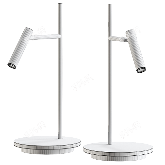 Modern Metal LED Table Lamp 3D model image 3