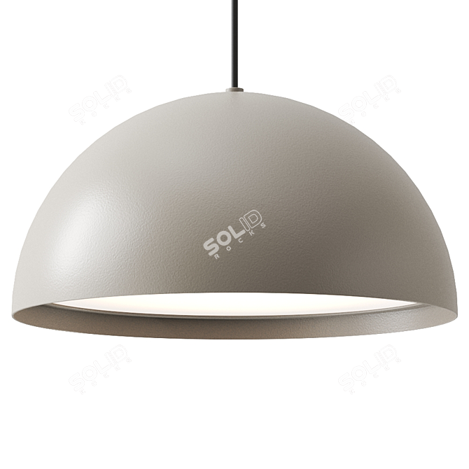 Sleek LED Pendant Lamp: TIRES Collection 3D model image 2