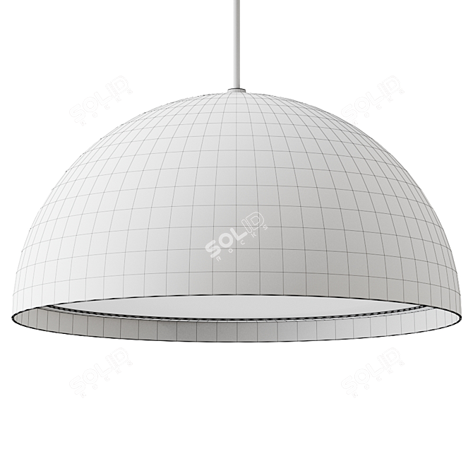 Sleek LED Pendant Lamp: TIRES Collection 3D model image 3