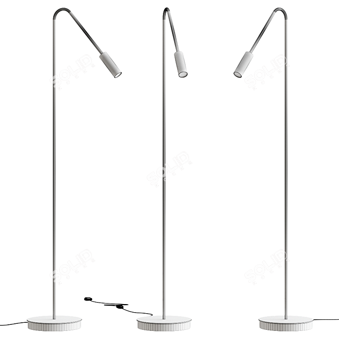 Modern LED Floor Lamp: VOLTA by Estiluz 3D model image 2