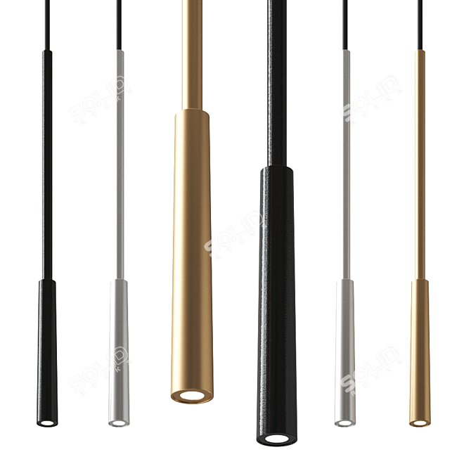 PIPPET Pendant Lamp: Modern LED Lighting 3D model image 2