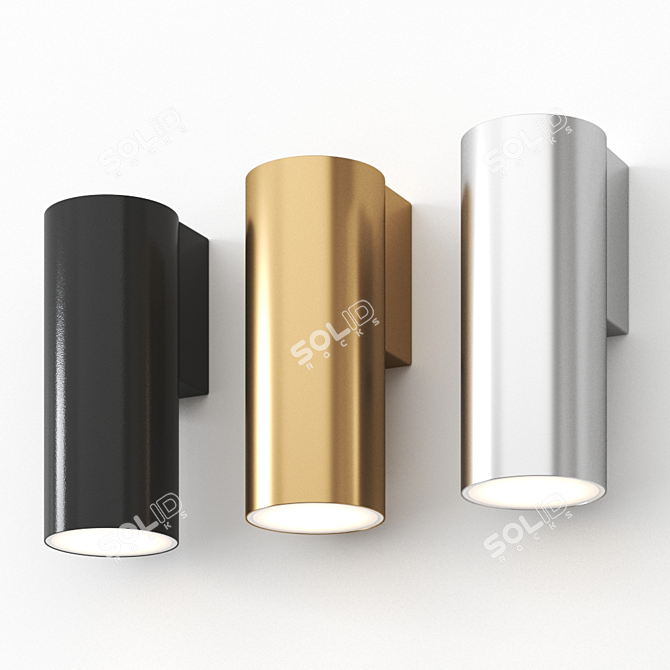 Daisalux Lens LED: Stylish Wall-Mounted Lamp 3D model image 2