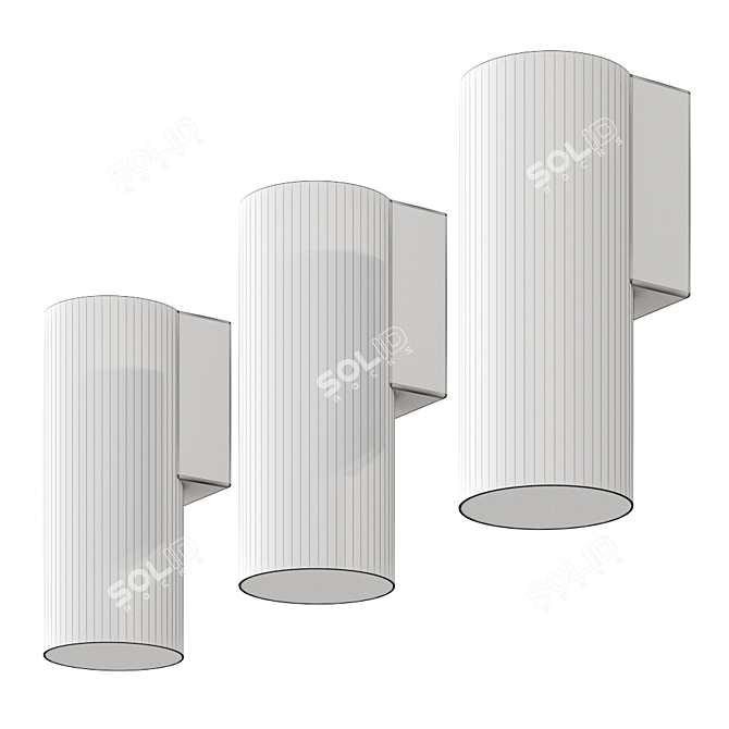 Daisalux Lens LED: Stylish Wall-Mounted Lamp 3D model image 3