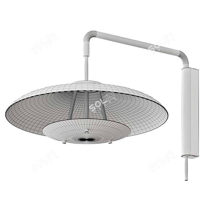 Stellar Works HARO Wall Lamp - Stylish Illumination 3D model image 3