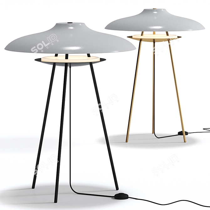 HARO Table Lamp: Sleek and Stylish Lighting 3D model image 1