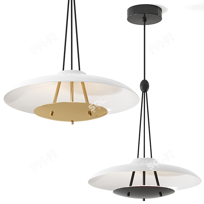 Stellar Works HARO Pendant Light 3D model image 1