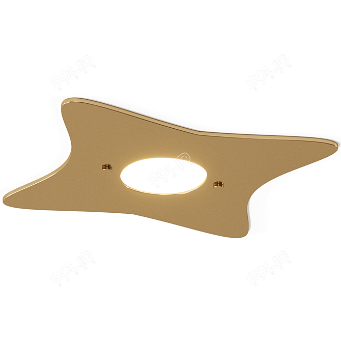 Metal Lux MANTA Ceiling Light 3D model image 3