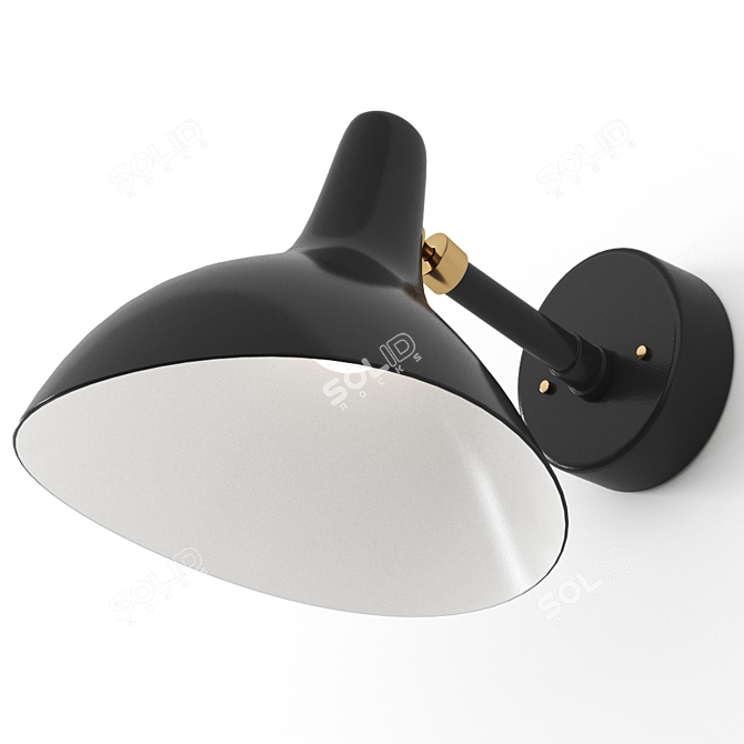 MANTIS BS5 BL Wall Light 3D model image 2