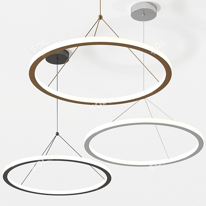 RIO In and Out Pendant Light 3D model image 3