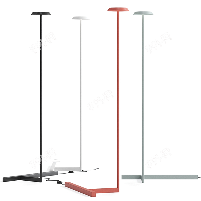 Sleek 5955 Floor Lamp by Vibia 3D model image 1