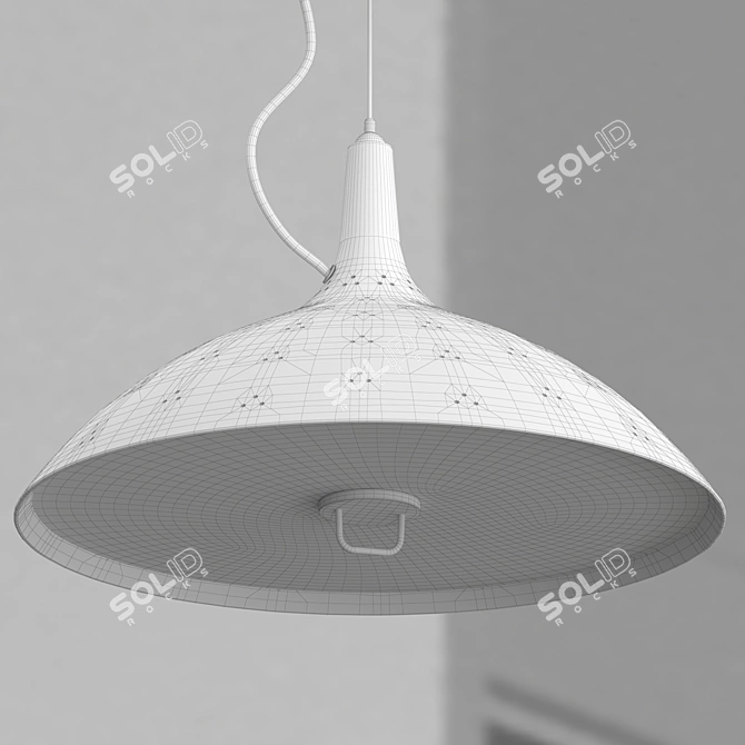 Vintage Charm: 1965 Pendant Light 3D model image 5