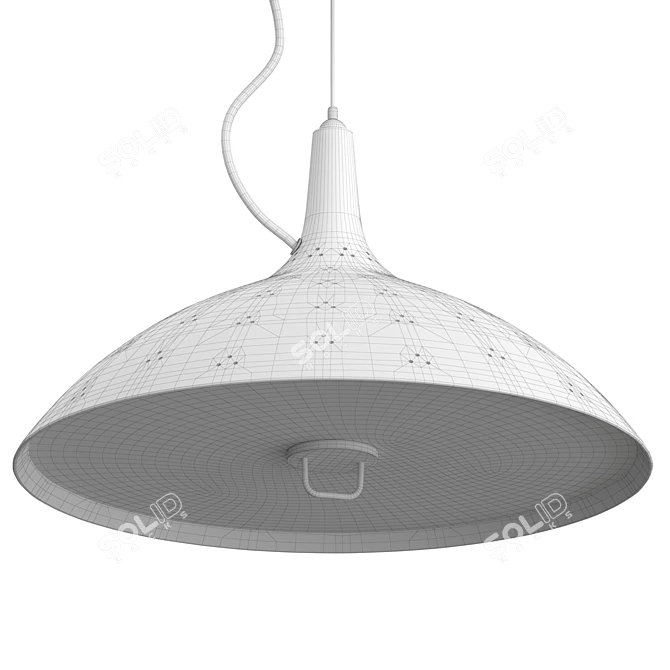 Vintage Charm: 1965 Pendant Light 3D model image 6