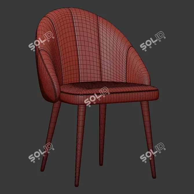 Modern Bruni Chair: Stylish and Comfortable 3D model image 5