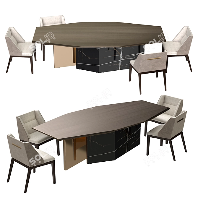 Reflex Table Group: Elegant Design, Stunning Craftsmanship 3D model image 1