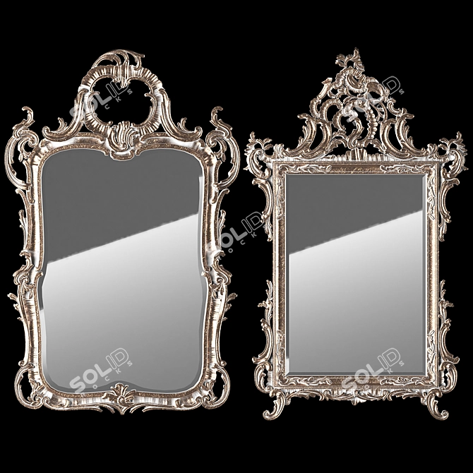 Elegant Reflection: Roberto Giovannini Mirrors 3D model image 7