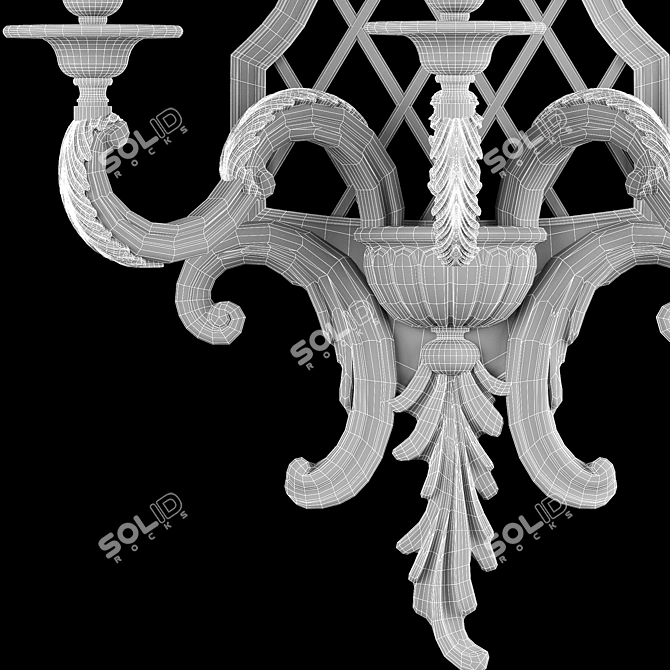 Eleganza: Roberto Giovannini Wall Light 3D model image 3