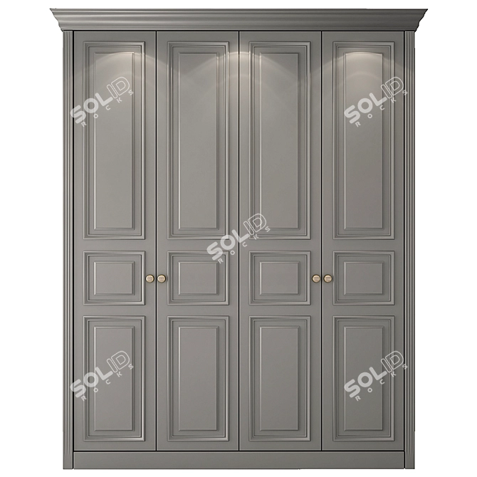 Sleek Wardrobe: 2016 Version 3D model image 1