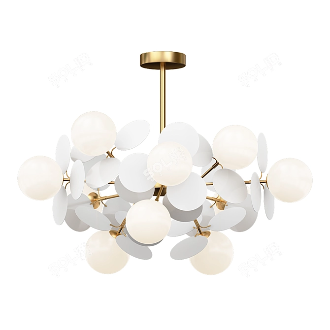 Modern Disc Pendant Light 3D model image 1