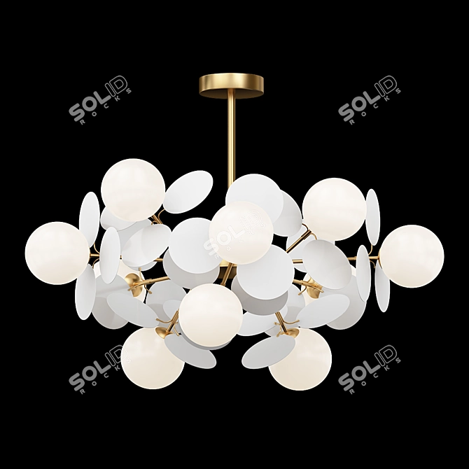 Modern Disc Pendant Light 3D model image 2