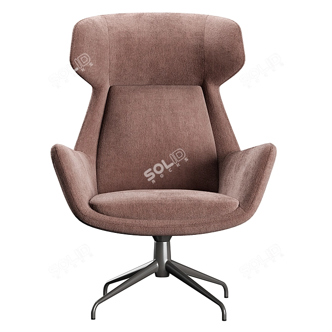 Stylish Furman Armchair: Customizable Color 3D model image 3