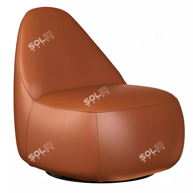 Modern Mitt Lounge Armchair 3D model image 1