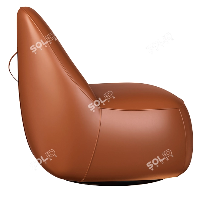 Modern Mitt Lounge Armchair 3D model image 2
