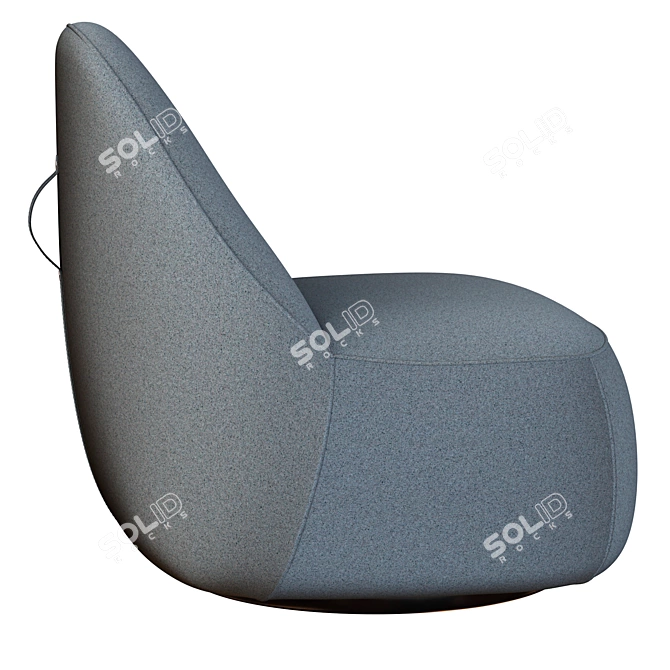 Modern Mitt Lounge Armchair 3D model image 4