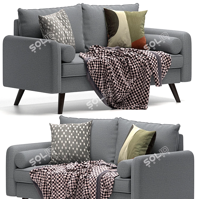 Modern Elegance: Mcelhaney Round Sofa 3D model image 1