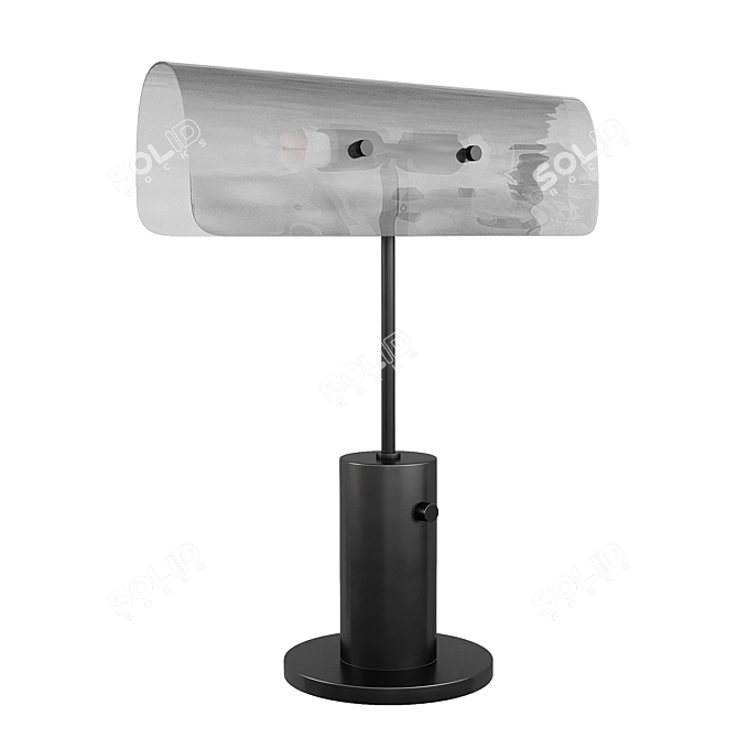 Modern Curve Lamp 3D model image 3