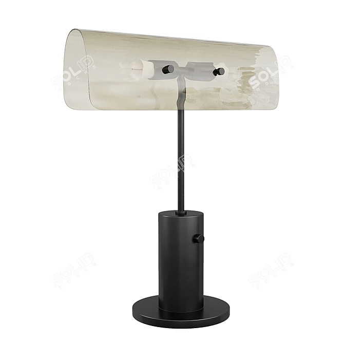 Modern Curve Lamp 3D model image 4