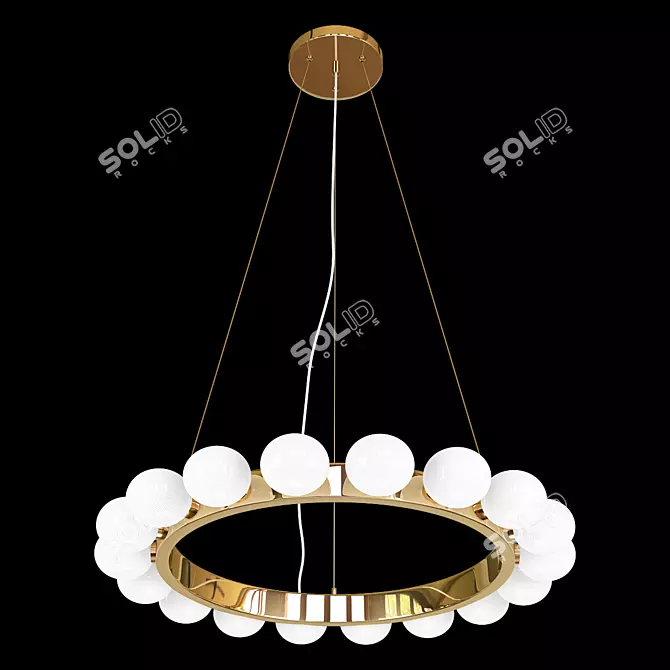 Elegant Glori Chandelier 3D model image 1