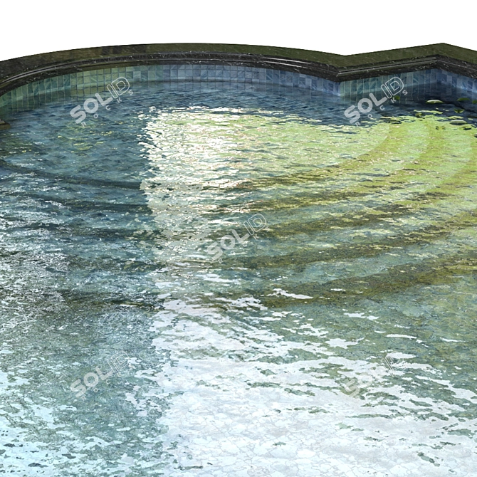  Aqua Oasis: Luxurious Swimming Pool 3D model image 2