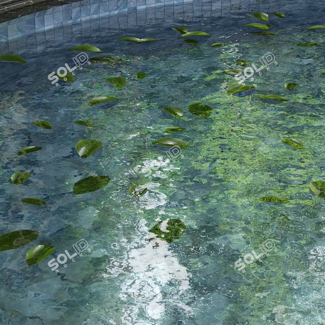  Aqua Oasis: Luxurious Swimming Pool 3D model image 3