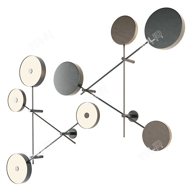 Artistic Iride Wall Lamp 3D model image 2