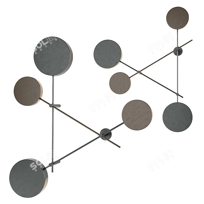 Artistic Iride Wall Lamp 3D model image 3