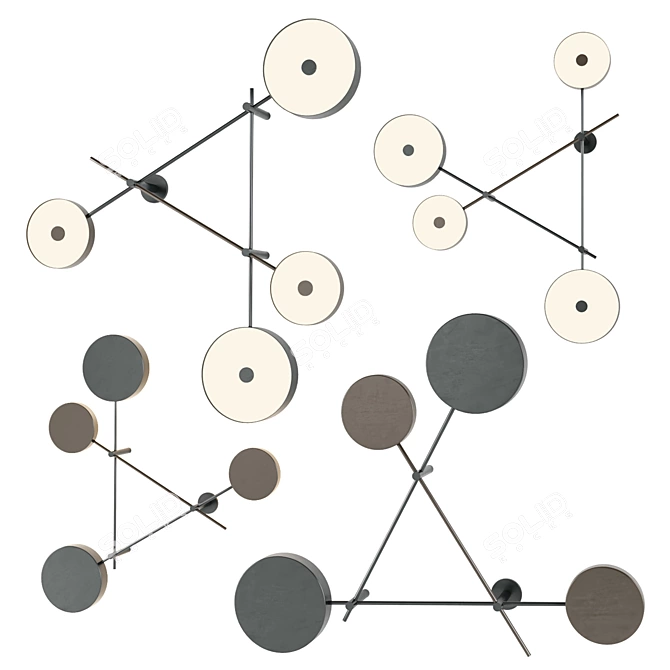 Artistic Iride Wall Lamp 3D model image 5